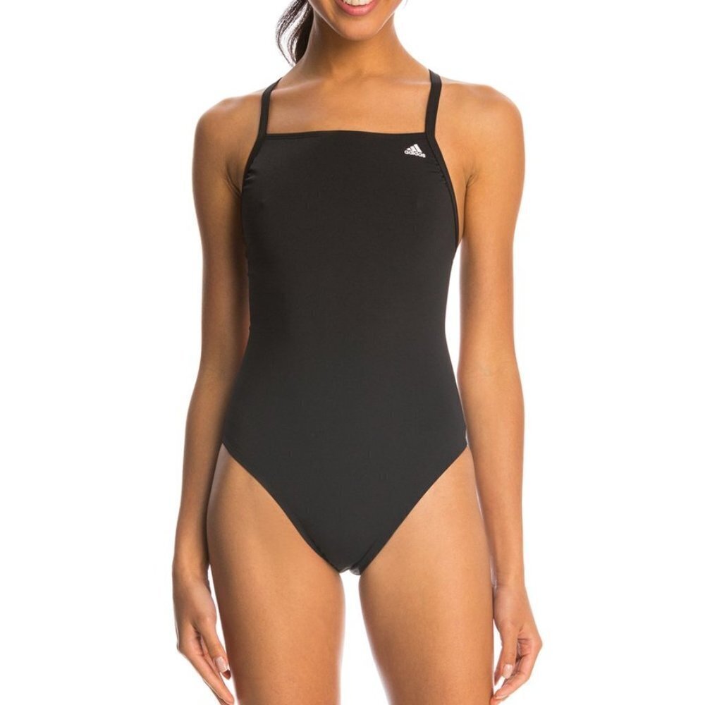 NWT ADIDAS INFINITEX+ VORTEX BACK SWIMSUIT SZ 24